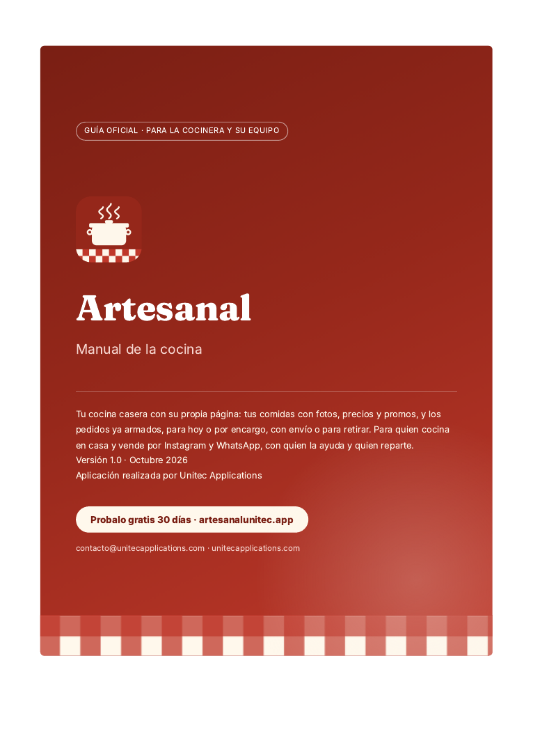 Portada del manual de Artesanal