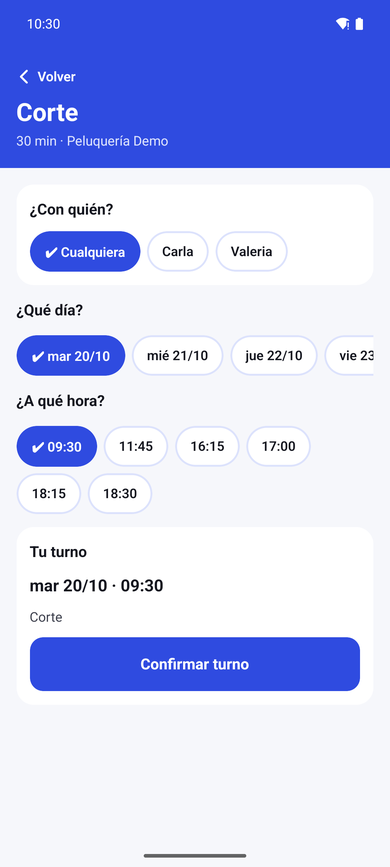 Sacar turno: con quién, el día y el horario libre